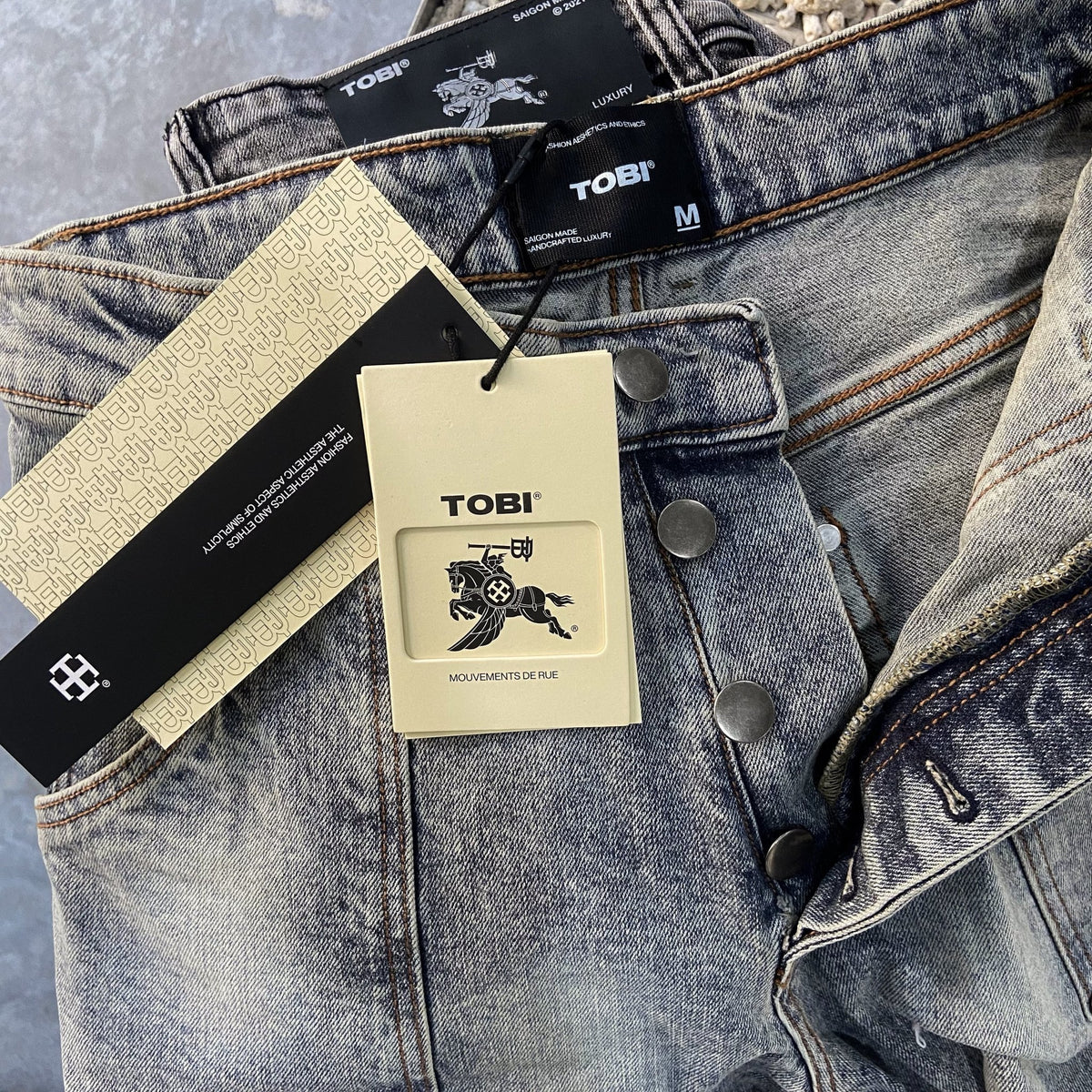 Double Knee - Quần Jean Ống Rộng "Workwear" Của Local Brand 2021 - TOBI