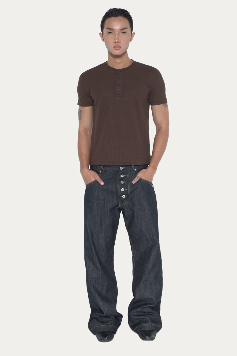 HENLEY 1.0 SHORT - SLEEVE | BROWN