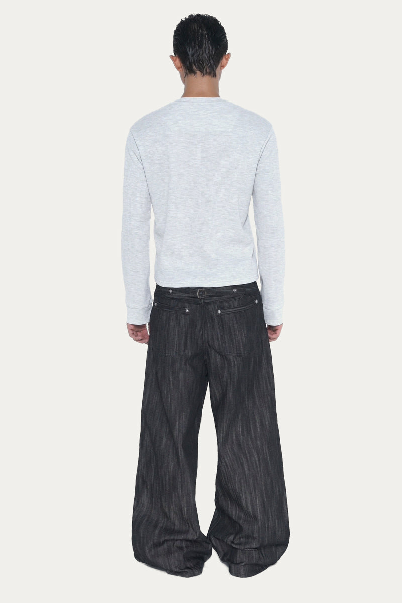 HENLEY 1.0 LONG-SLEEVE | LIGHT GREY MARL