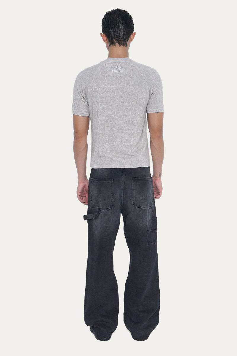 FORGE DOUBLE KNEE JEANS | FADED BLACK