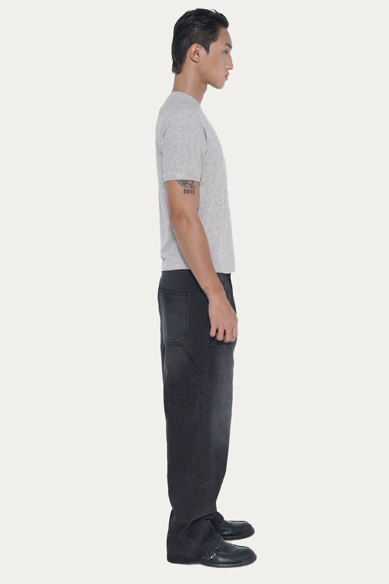 FORGE DOUBLE KNEE JEANS | FADED BLACK