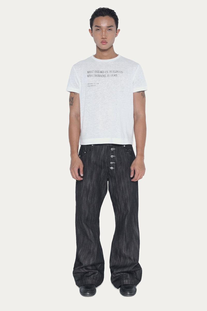 TYPO 1.0 T-SHIRT | WHITE SLUB