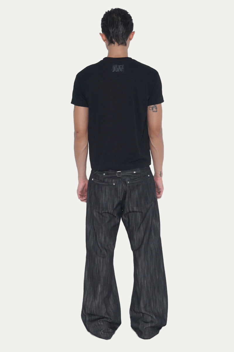 POCKET 1.0 T-SHIRT | BLACK SLUB