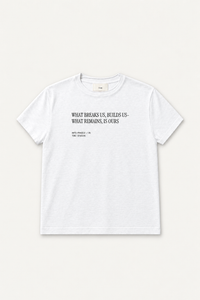 TYPO 1.0 T-SHIRT | WHITE SLUB