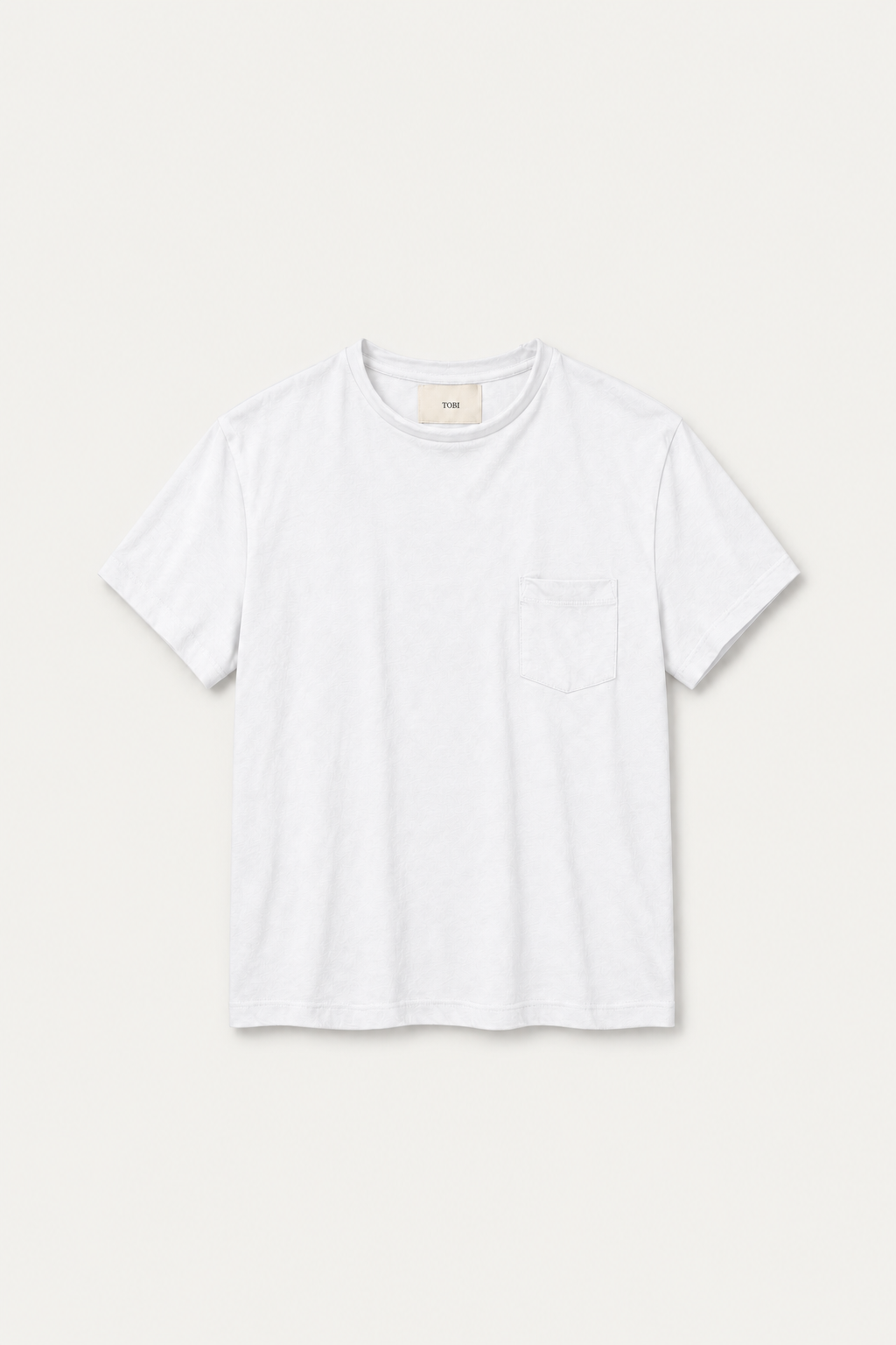 POCKET 1.0 T-SHIRT | WHITE SLUB