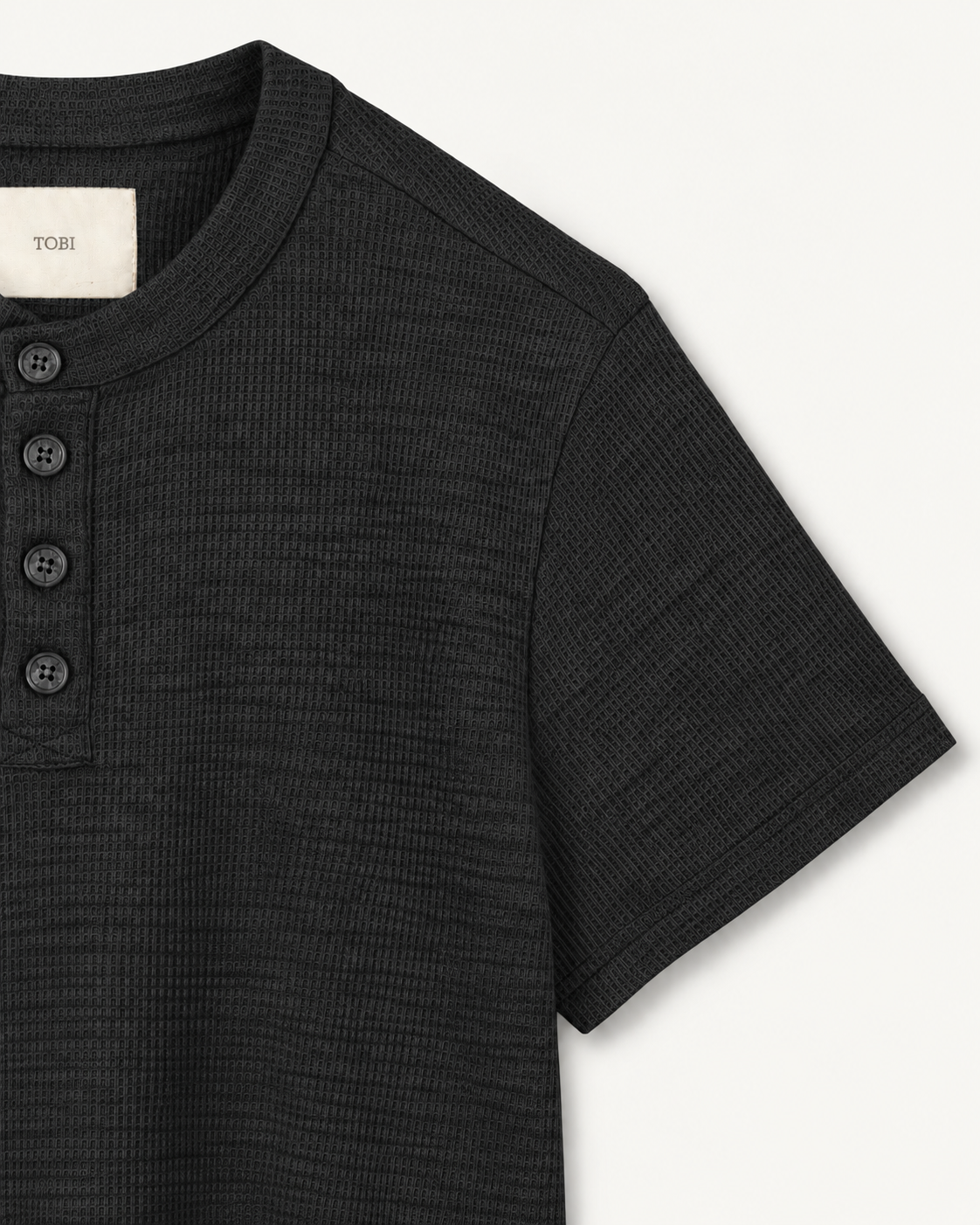 HENLEY 1.0 SHORT - SLEEVE | BLACK