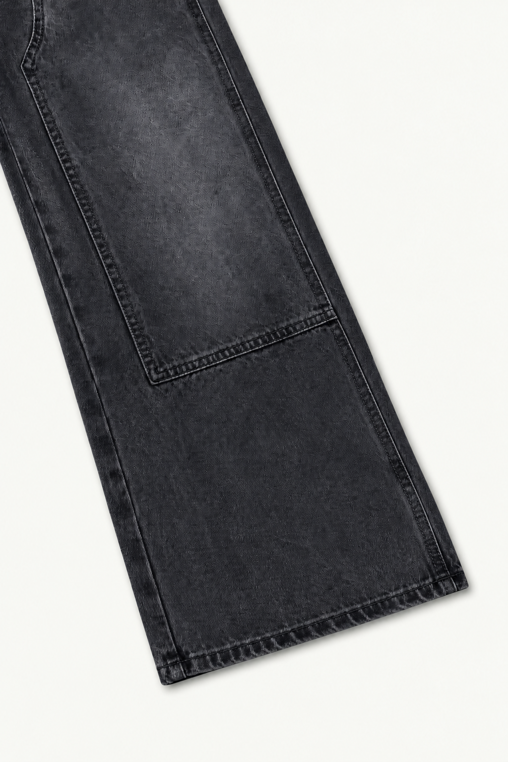 FORGE DOUBLE KNEE JEANS | FADED BLACK