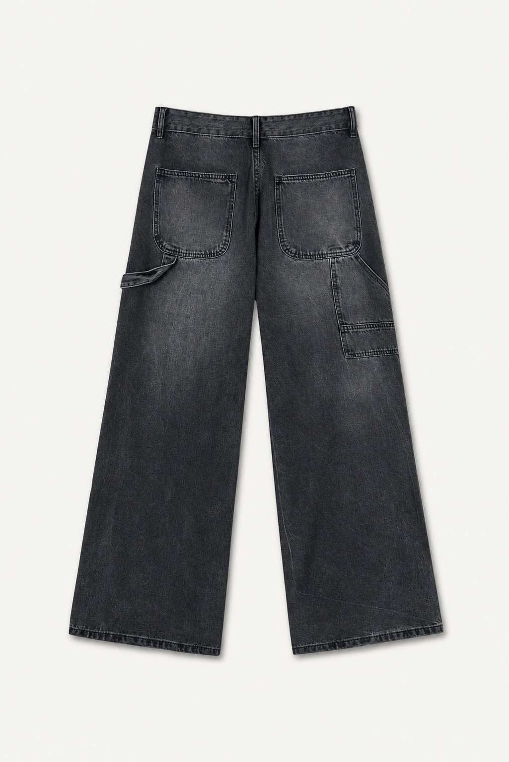 FORGE DOUBLE KNEE JEANS | FADED BLACK
