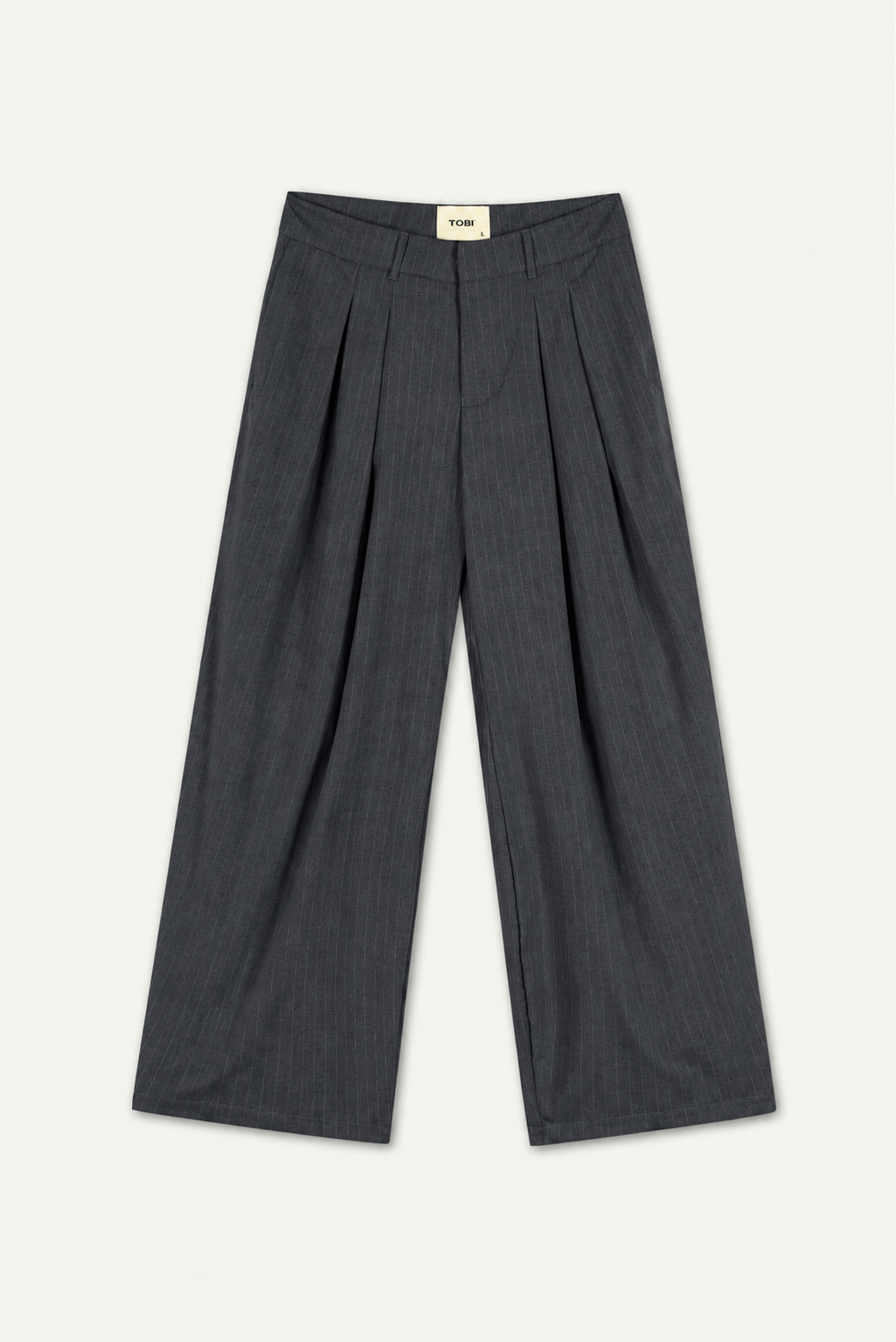 VAREL DOUBLE - PLEAT TROUSER | DARK GREY