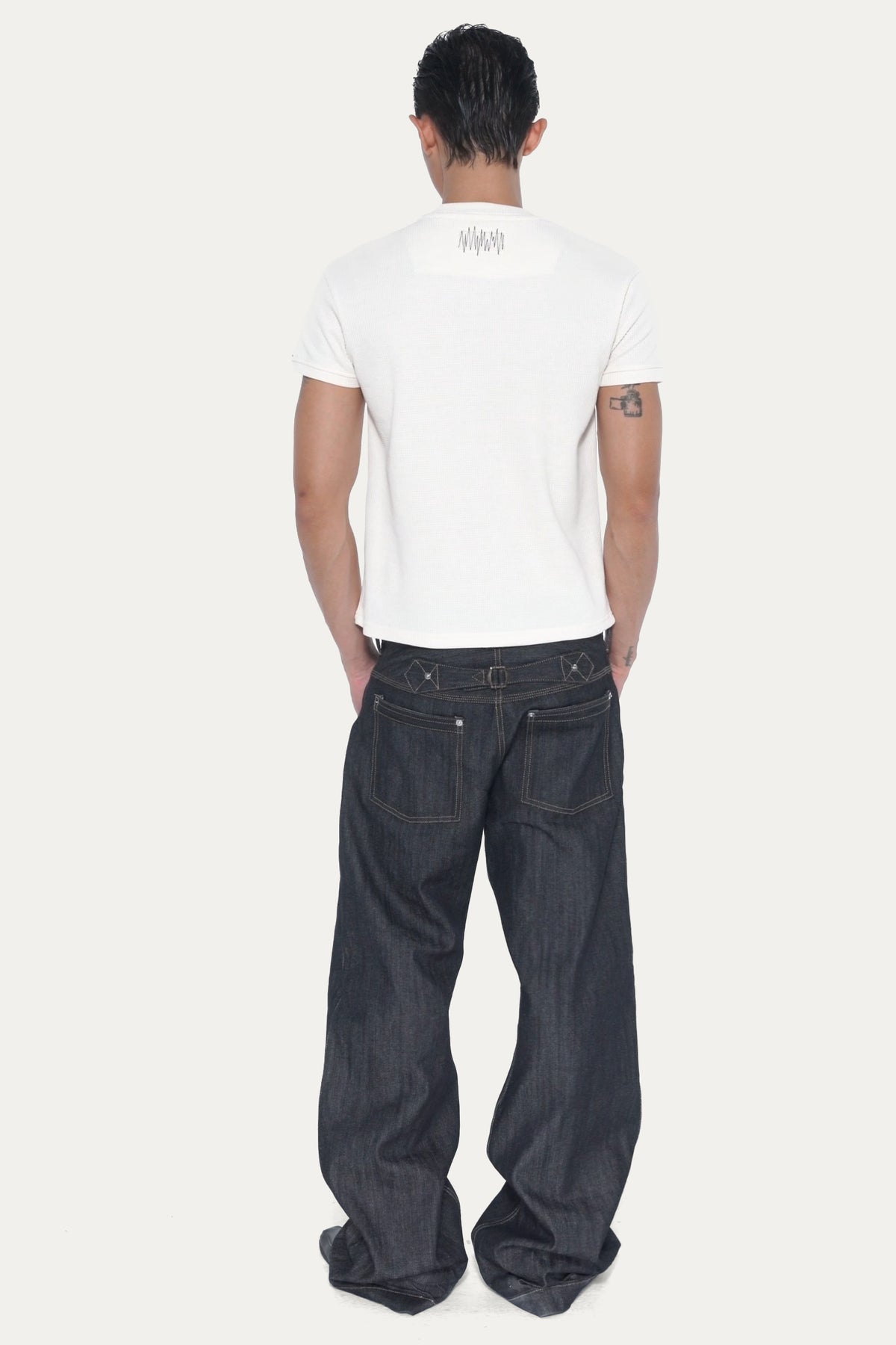 CINCH 1.0 BOOTCUT JEANS | BLUE BLACK SLUB
