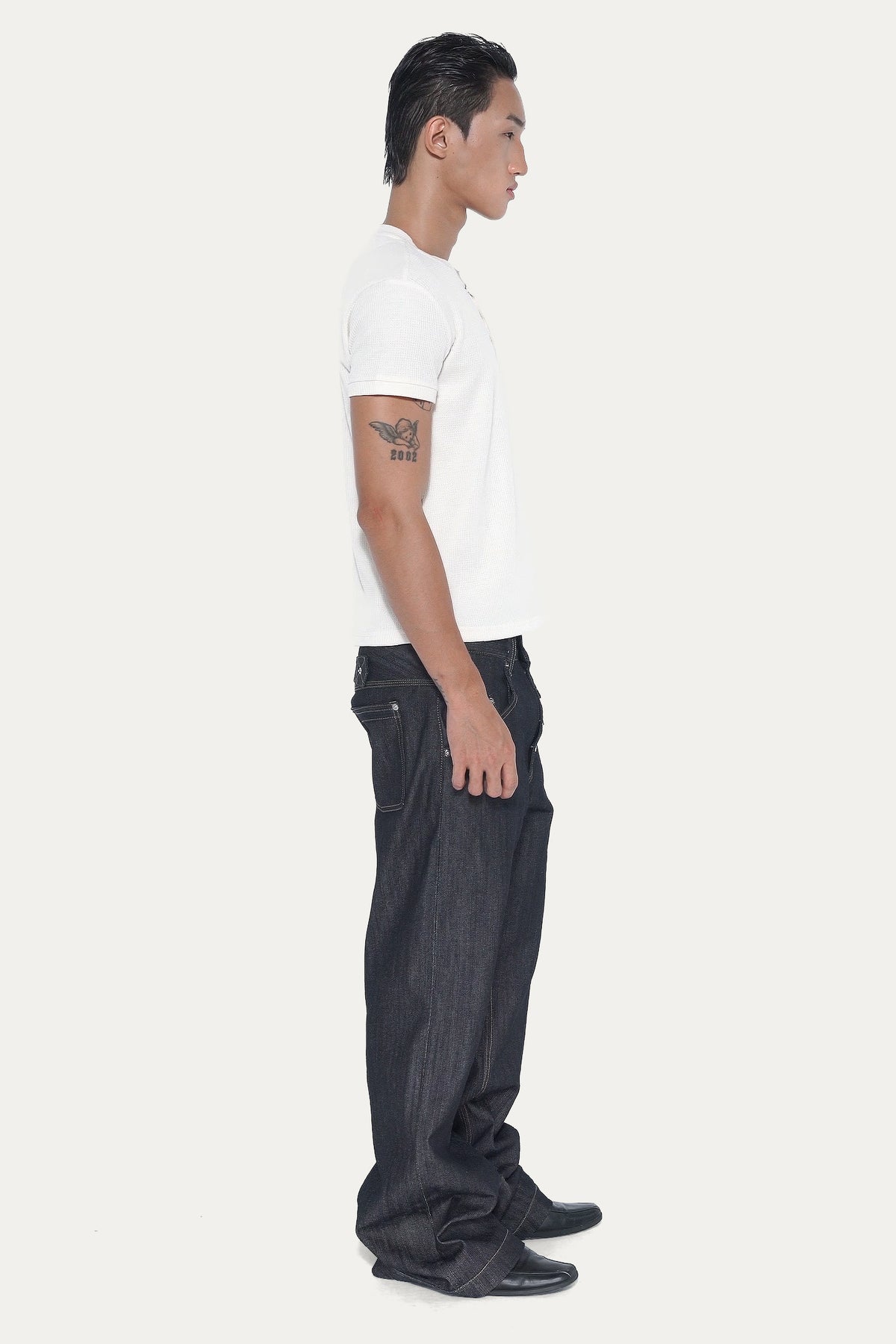 CINCH 1.0 BOOTCUT JEANS | BLUE BLACK SLUB