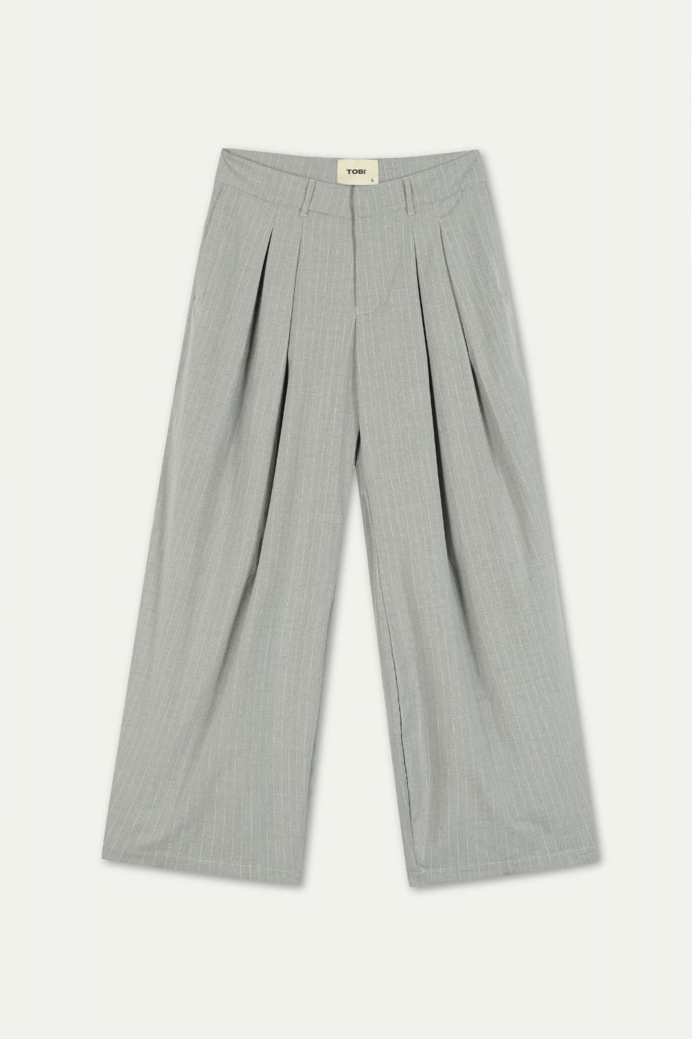 VAREL DOUBLE - PLEAT TROUSER | CHARCOAL