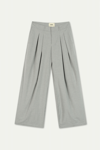 VAREL DOUBLE - PLEAT TROUSER | CHARCOAL