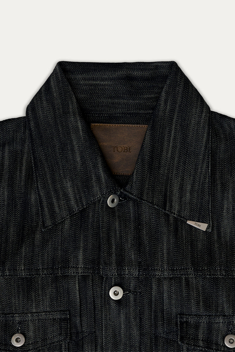 TYPE II 1.0 DENIM JACKET | BLACK SLUB