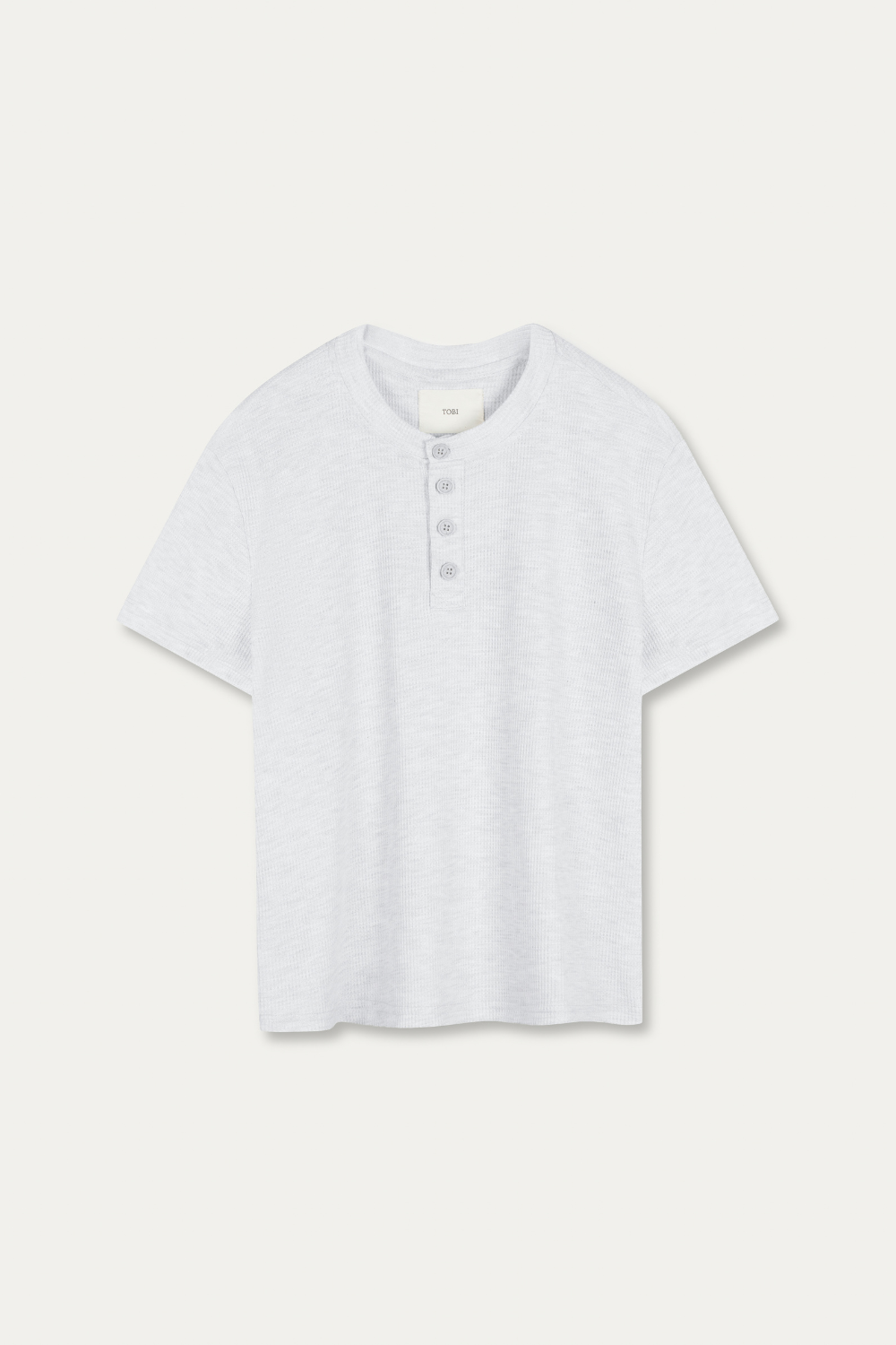 HENLEY 1.0 SHORT - SLEEVE | LIGHT GREY MARL