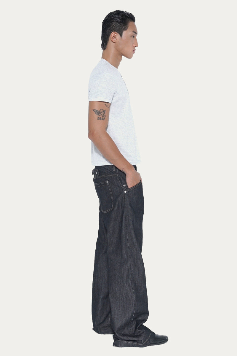 HENLEY 1.0 SHORT - SLEEVE | LIGHT GREY MARL