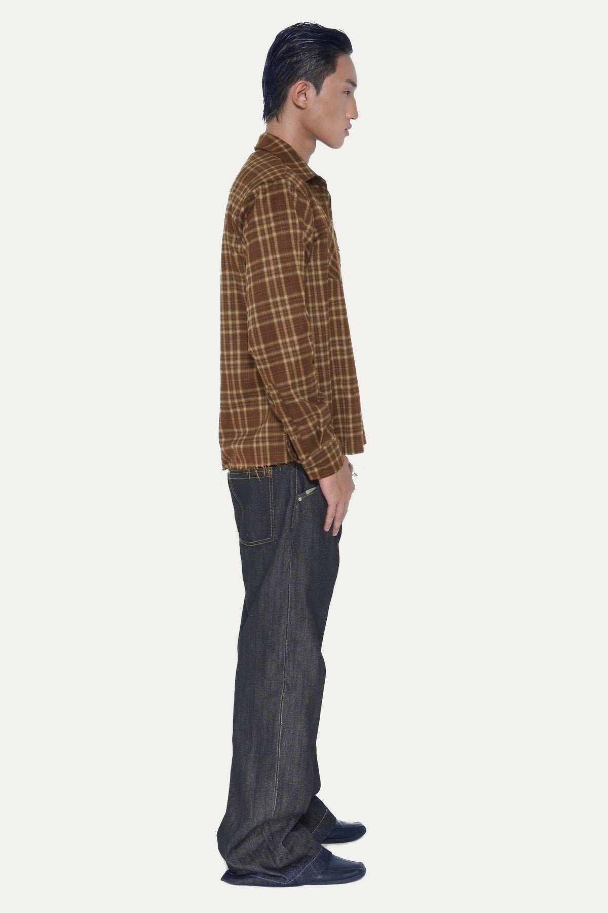 MORROW FLANNEL SHIRT 1.0 | BROWN CHECK