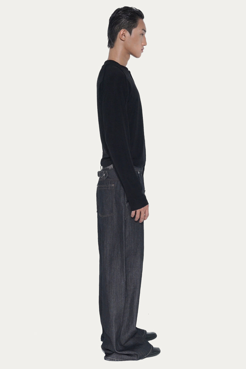 FENCI 1.0 LONG-SLEEVE T-SHIRT | BLACK