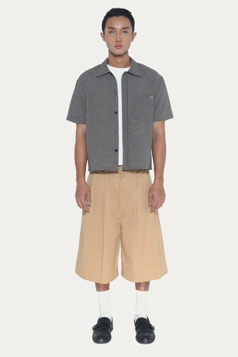 CHECK 1.0 SHORT-SLEEVE SHIRT | BLACK