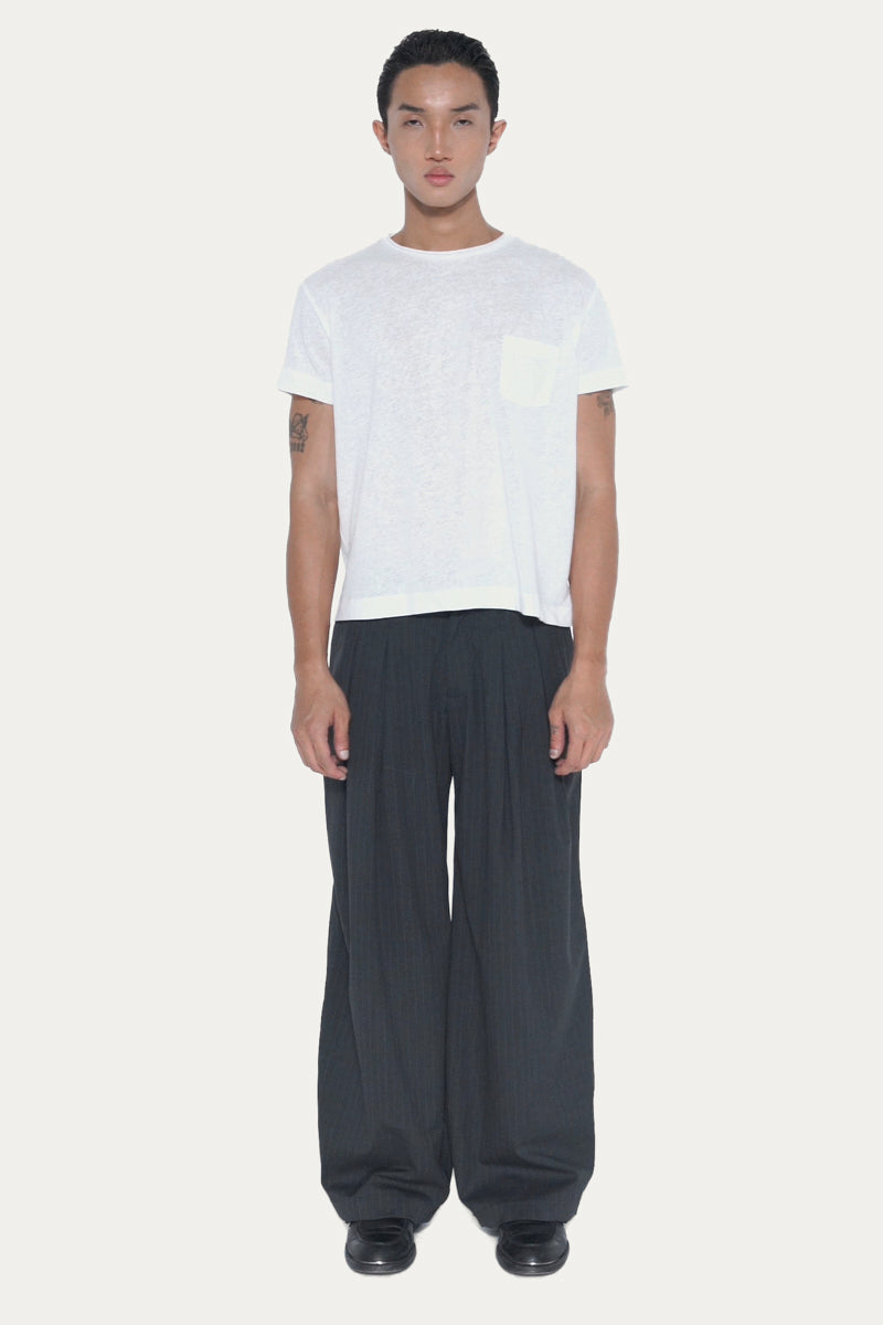 POCKET 1.0 T-SHIRT | WHITE SLUB