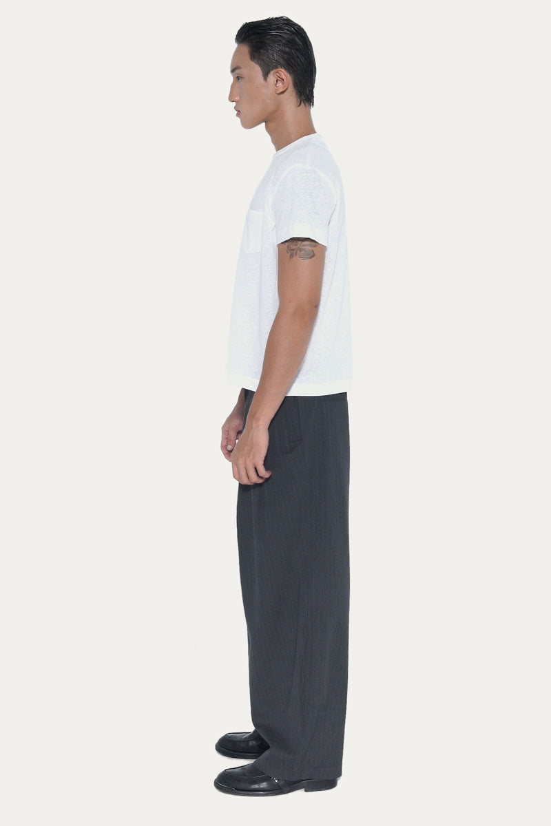 POCKET 1.0 T-SHIRT | WHITE SLUB