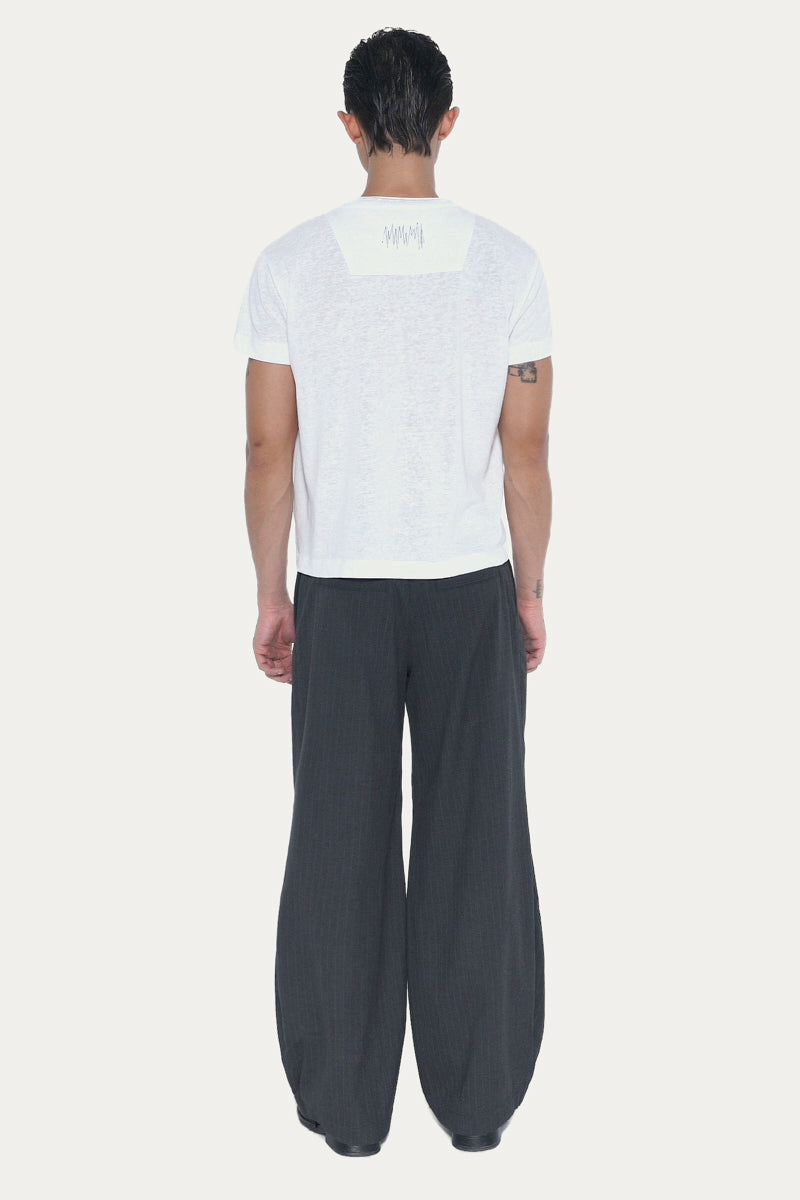 POCKET 1.0 T-SHIRT | WHITE SLUB