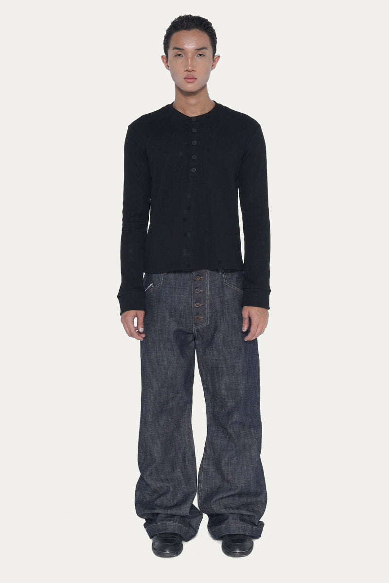 HENLEY 1.0 LONG-SLEEVE | BLACK