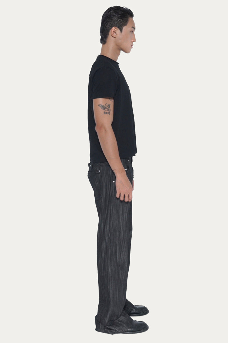 POCKET 1.0 T-SHIRT | BLACK SLUB