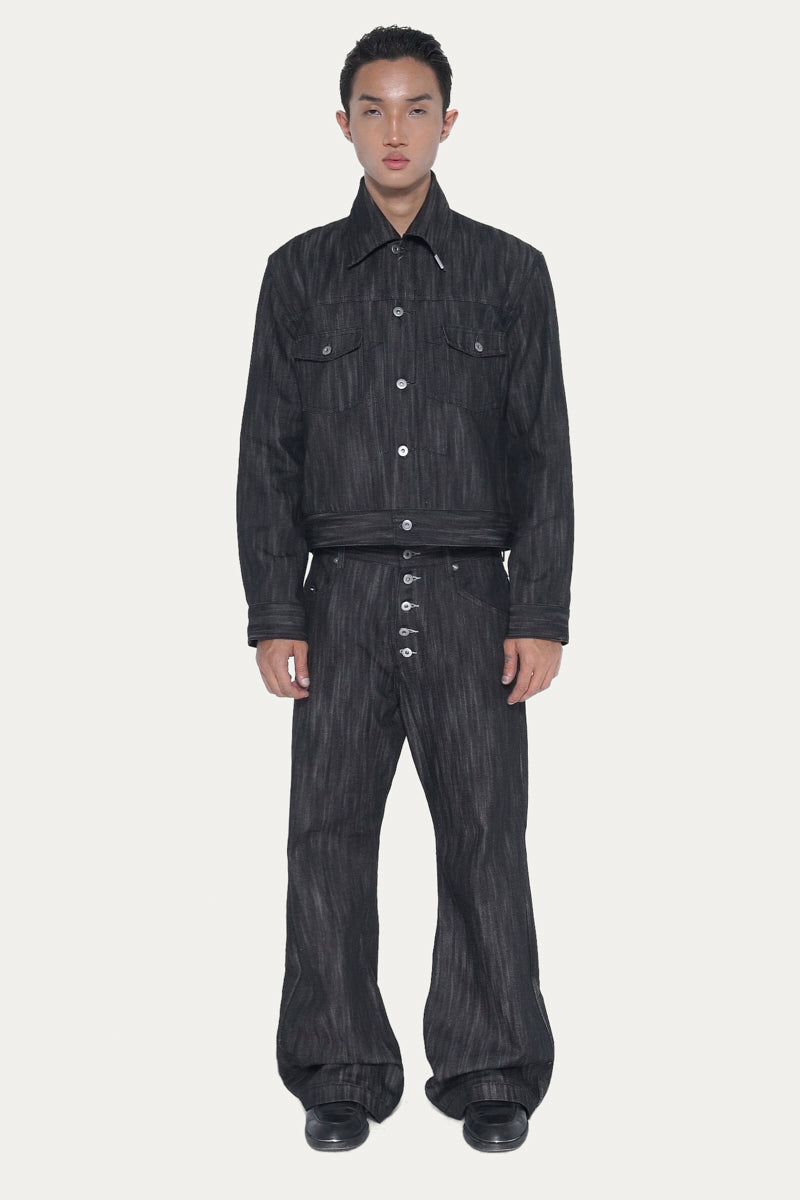 TYPE II 1.0 DENIM JACKET | BLACK SLUB