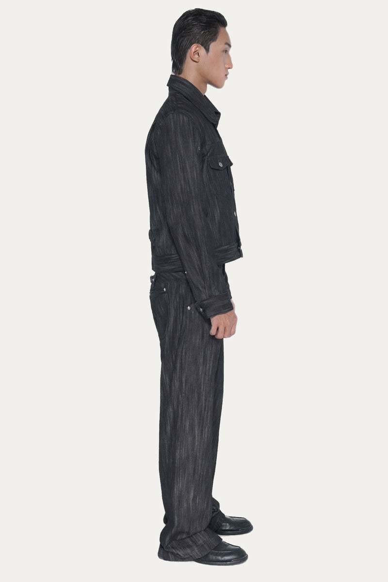 TYPE II 1.0 DENIM JACKET | BLACK SLUB