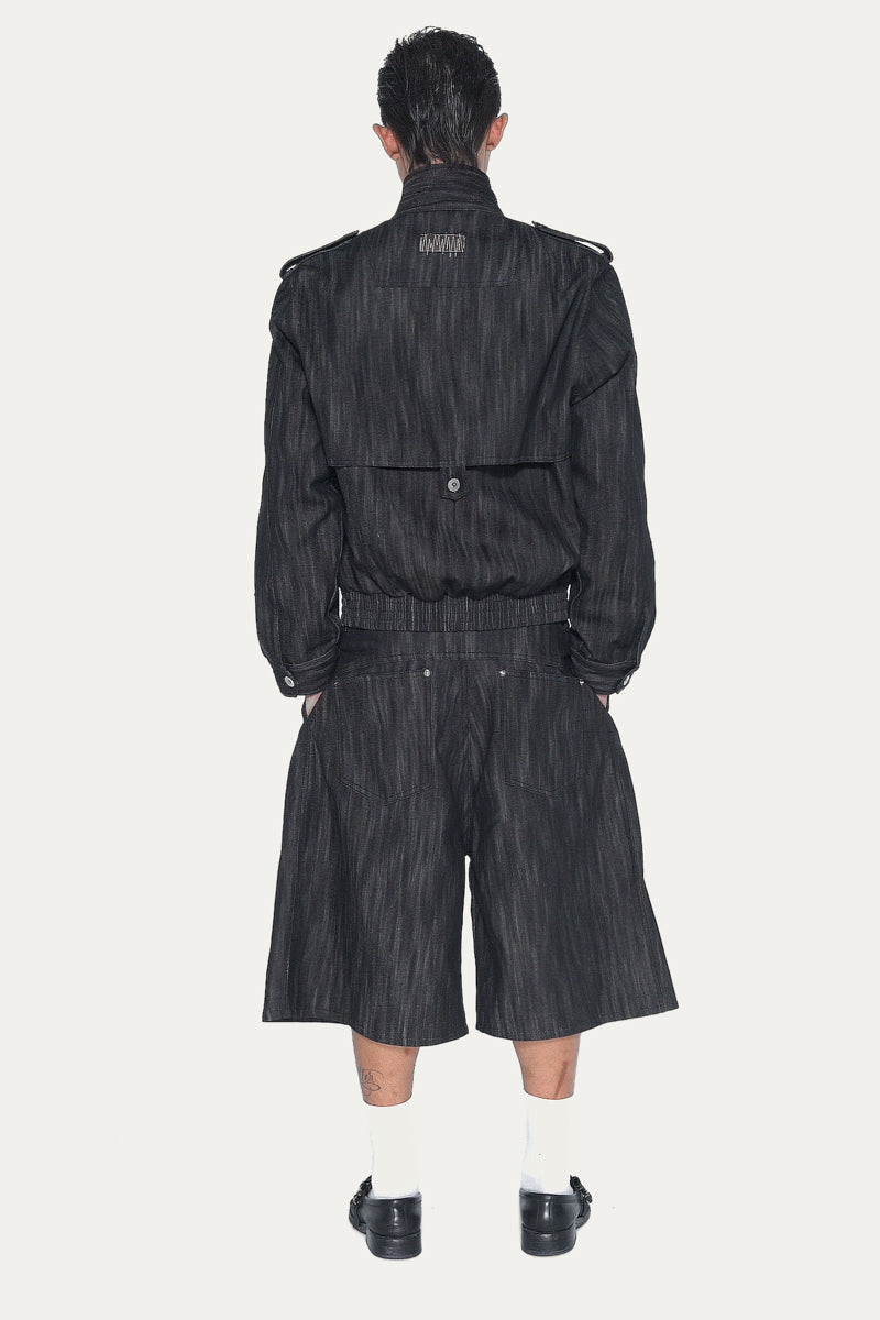 TRUCKER 1.0 JACKET | BLACK SLUB