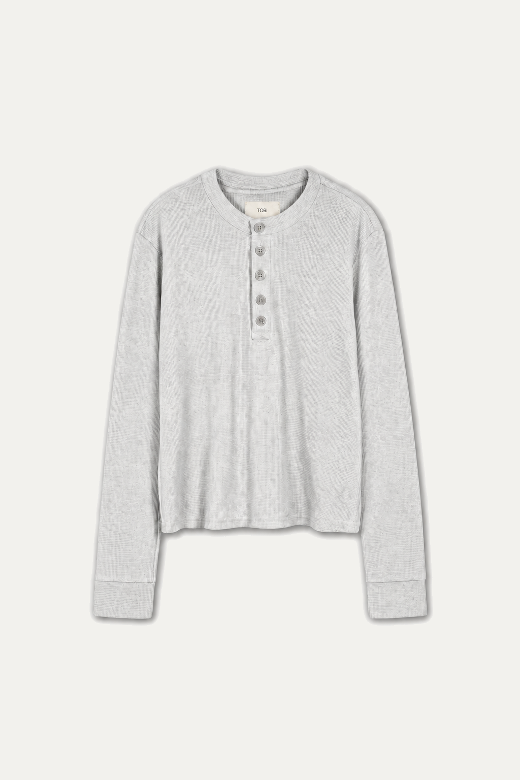 HENLEY 1.0 LONG-SLEEVE | LIGHT GREY MARL