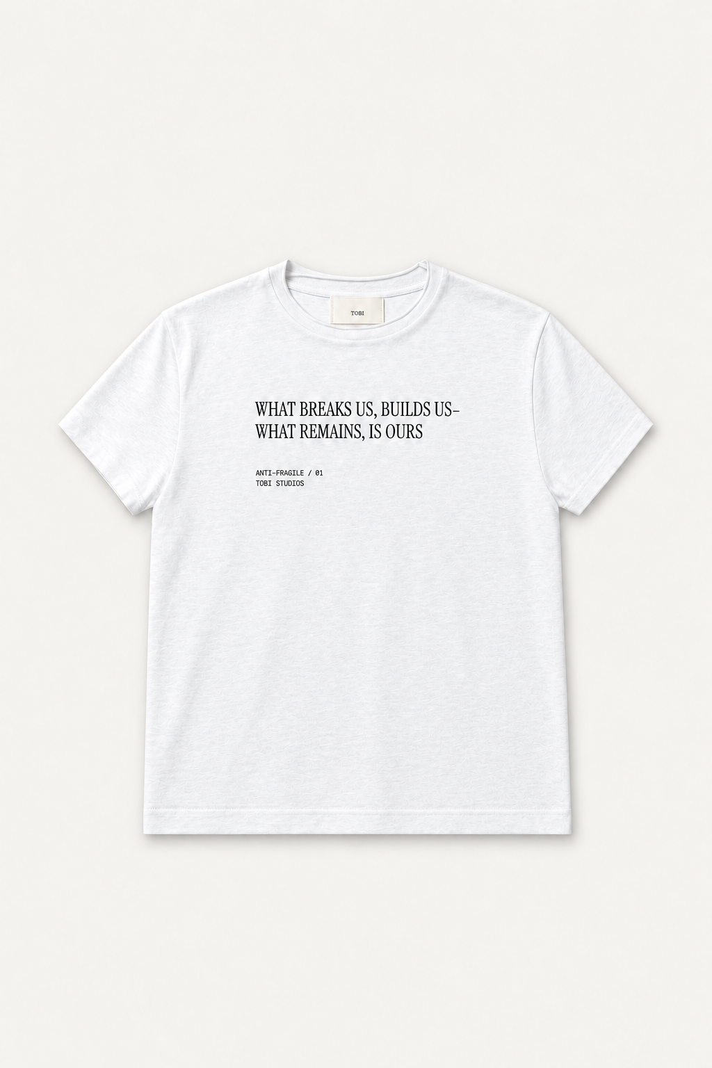 TYPO 1.0 T-SHIRT | WHITE SLUB