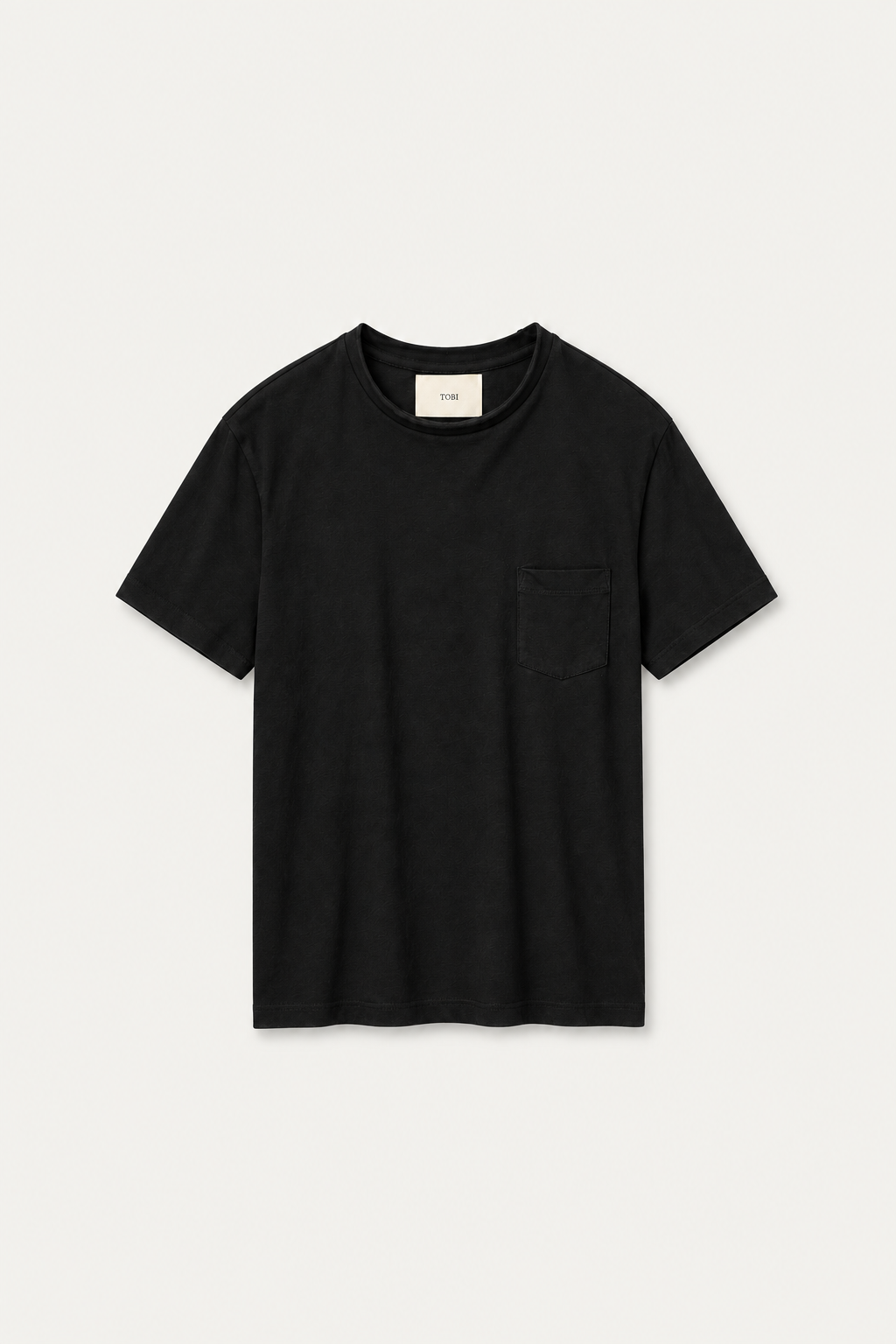 POCKET 1.0 T-SHIRT | BLACK SLUB
