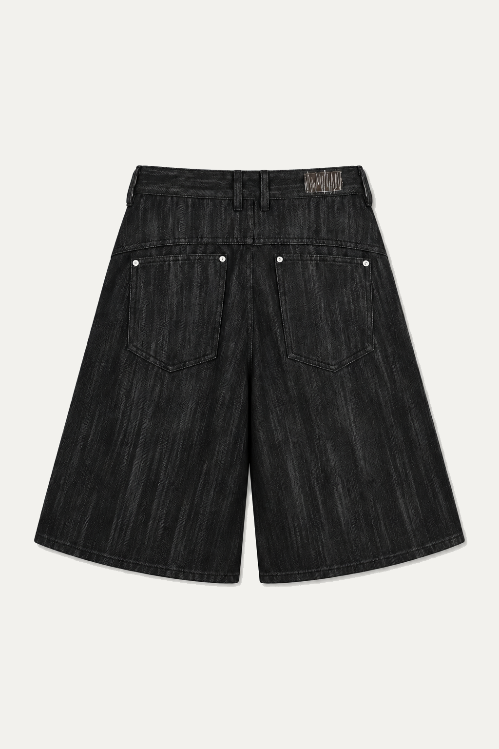 STRUCTURE 1.0 DENIM SHORTS | BLACK SLUB