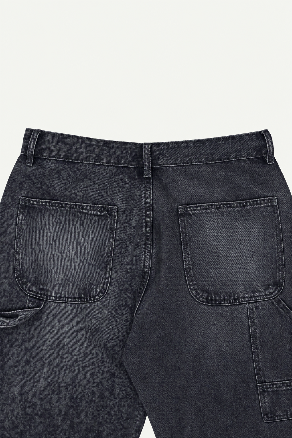 FORGE DOUBLE KNEE JEANS | FADED BLACK