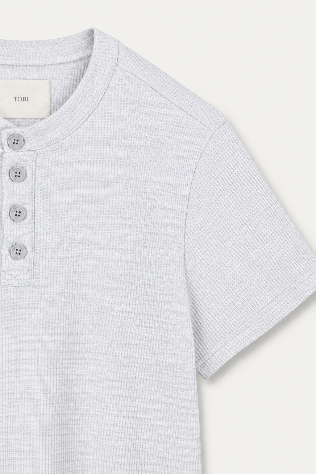 HENLEY 1.0 SHORT - SLEEVE | LIGHT GREY MARL