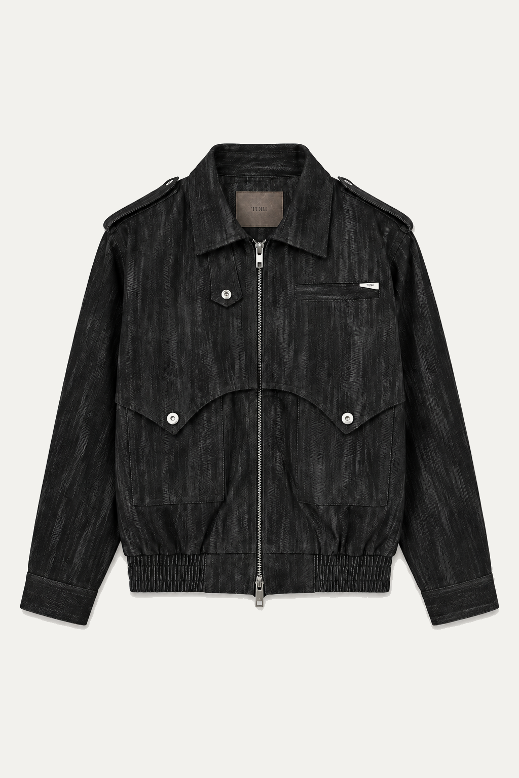 TRUCKER 1.0 JACKET | BLACK SLUB