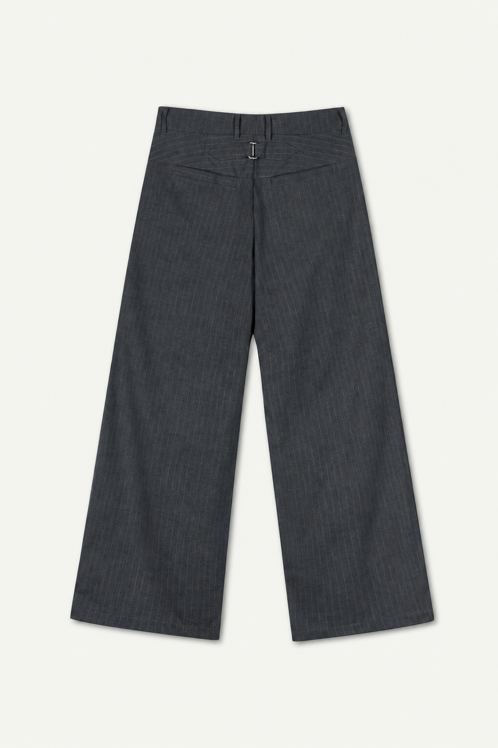 VAREL DOUBLE - PLEAT TROUSER | DARK GREY